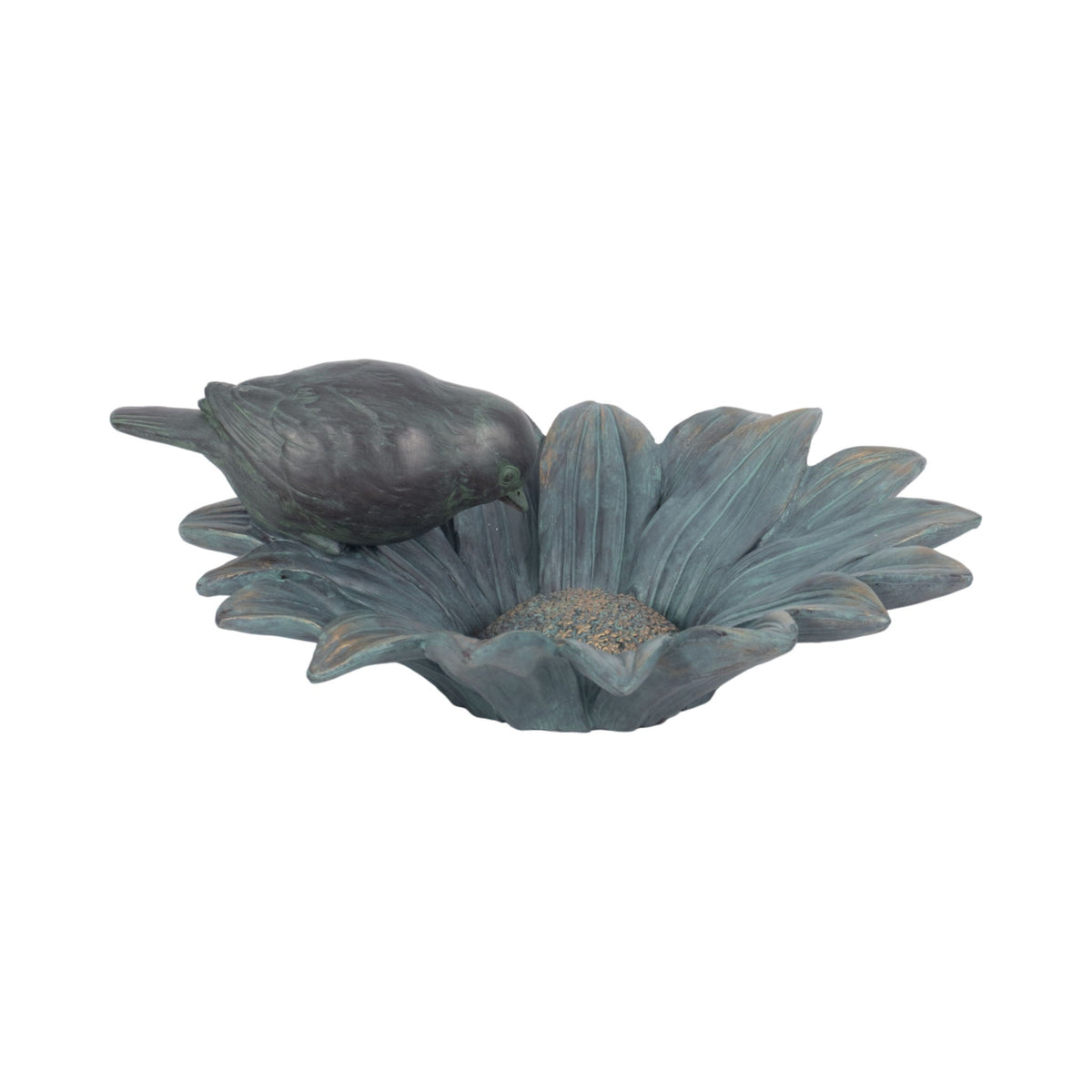 11" Daisy Bird Feeder - Blue