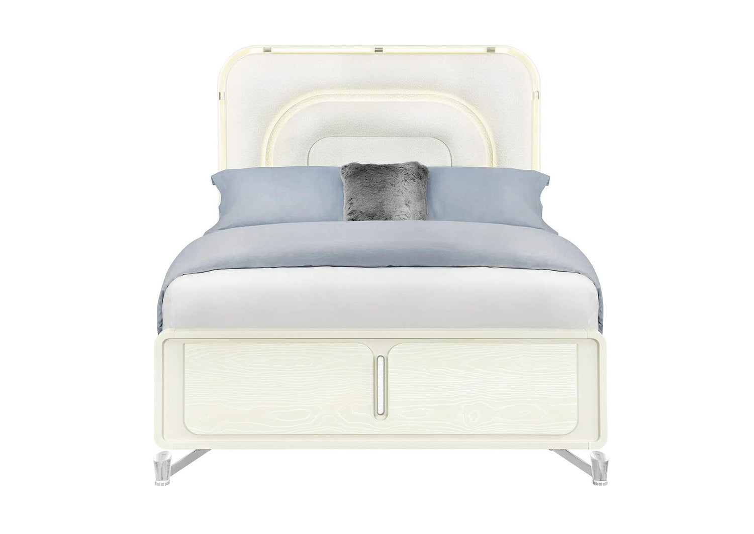 LYRA-BEIGE-QB_W_LED LYRA BEIGE QUEEN BED WITH LED