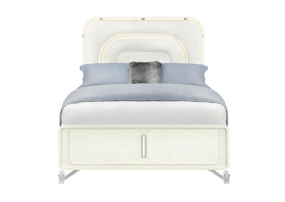 LYRA-BEIGE-QB_W_LED LYRA BEIGE QUEEN BED WITH LED