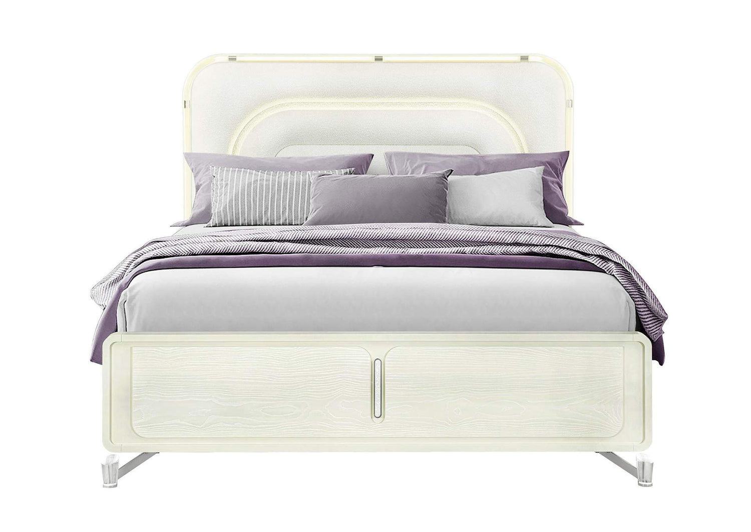 LYRA-BEIGE-KB_W_LED LYRA BEIGE KING BED WITH LED