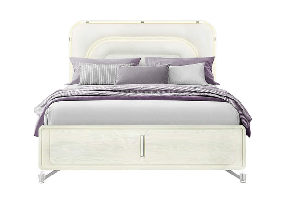 LYRA-BEIGE-KB_W_LED LYRA BEIGE KING BED WITH LED