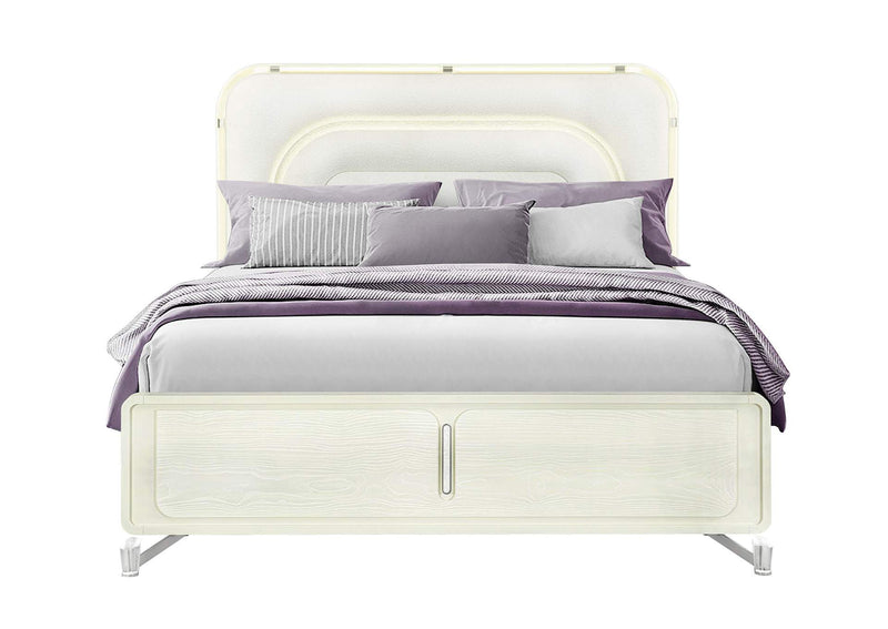 LYRA-BEIGE-KB_W_LED LYRA BEIGE KING BED WITH LED