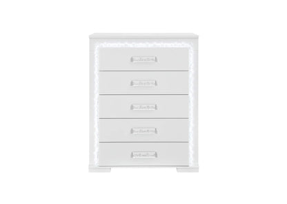 NAOMI-SILVER_MARBLE-CH_W_LED NAOMI SILVER MARBLE CHEST WITH LED