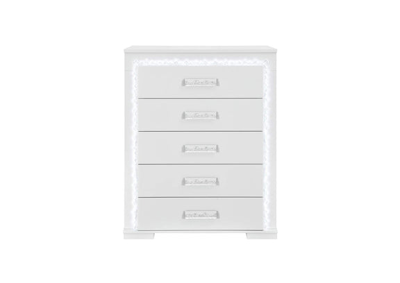 NAOMI-SILVER_MARBLE-CH_W_LED NAOMI SILVER MARBLE CHEST WITH LED