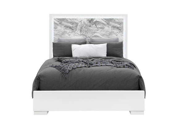 NAOMI-SILVER_MARBLE-FB_W_LED NAOMI SILVER MARBLE FULL BED WITH LED