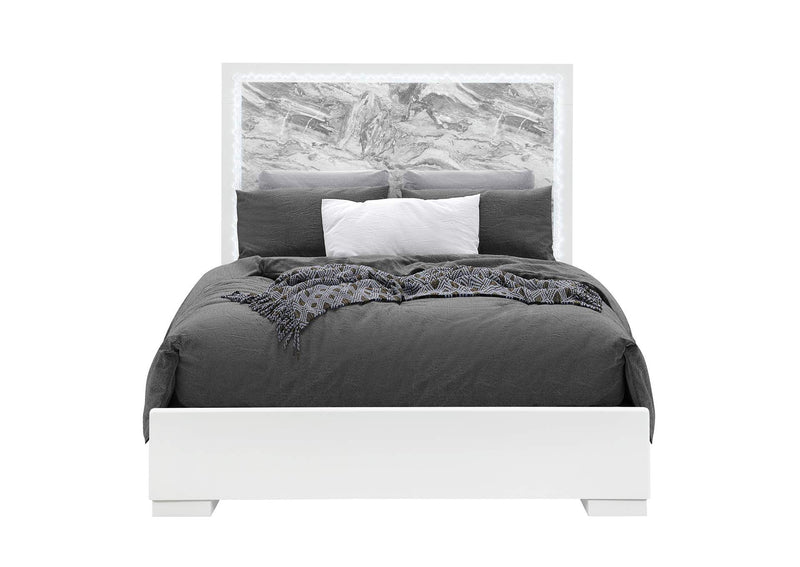 NAOMI-SILVER_MARBLE-FB_W_LED NAOMI SILVER MARBLE FULL BED WITH LED