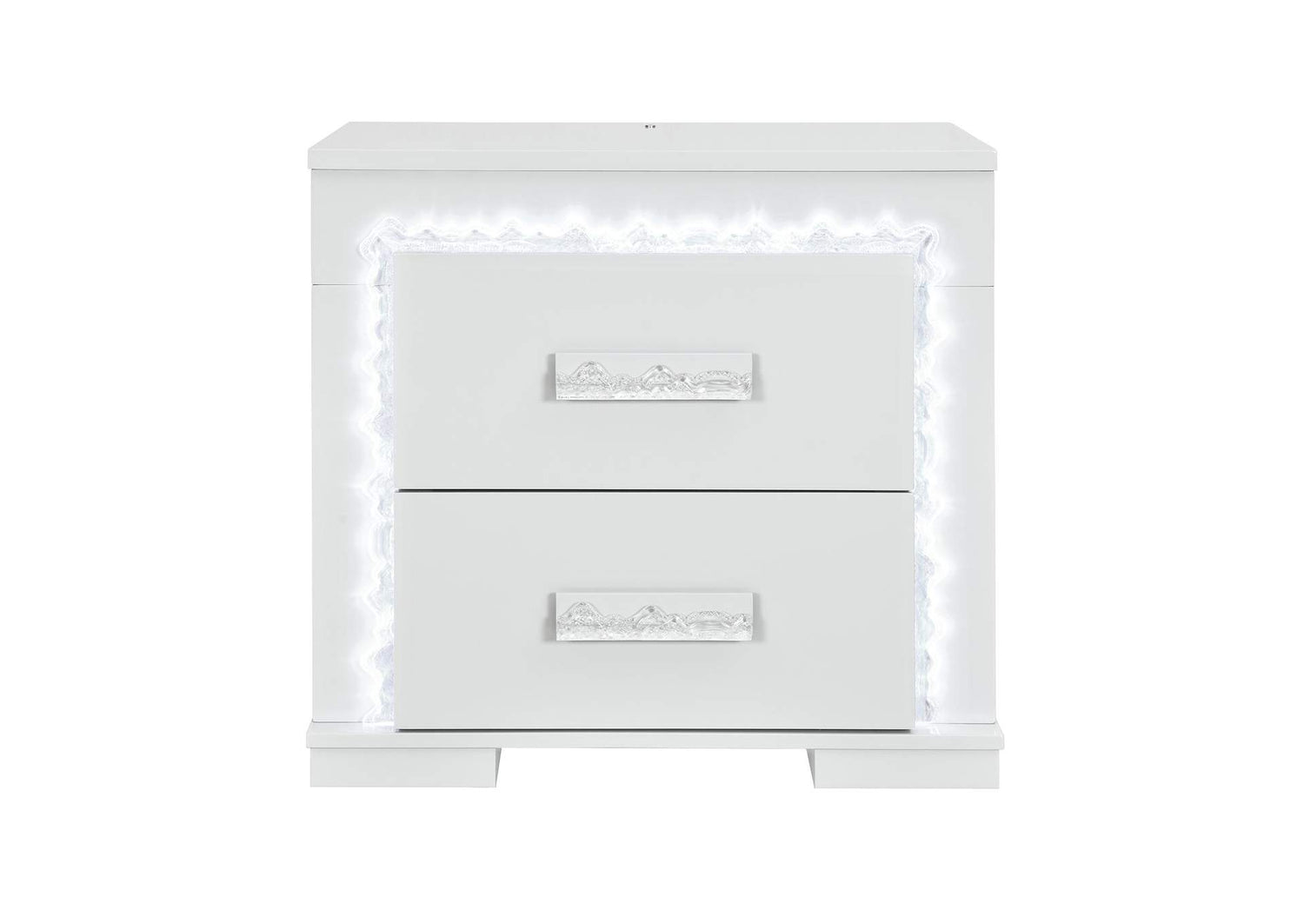 NAOMI-SILVER_MARBLE-NS_W_LED NAOMI SILVER MARBLE NIGHTSTAND WITH LED
