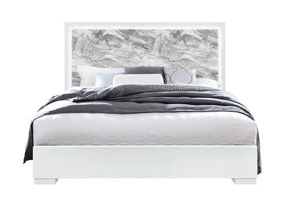 NAOMI-SILVER_MARBLE-KB_W_LED NAOMI SILVER MARBLE KING BED WITH LED