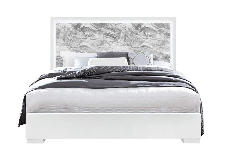 NAOMI-SILVER_MARBLE-KB_W_LED NAOMI SILVER MARBLE KING BED WITH LED