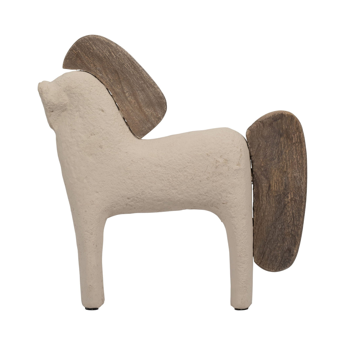 Ecomix 12" Horse Deco - Ivory