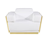 1111 - Leather Chair - Beige