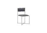 1AE866X Amalfi X - Base Chair In Cobalt Leather (Set of 2)