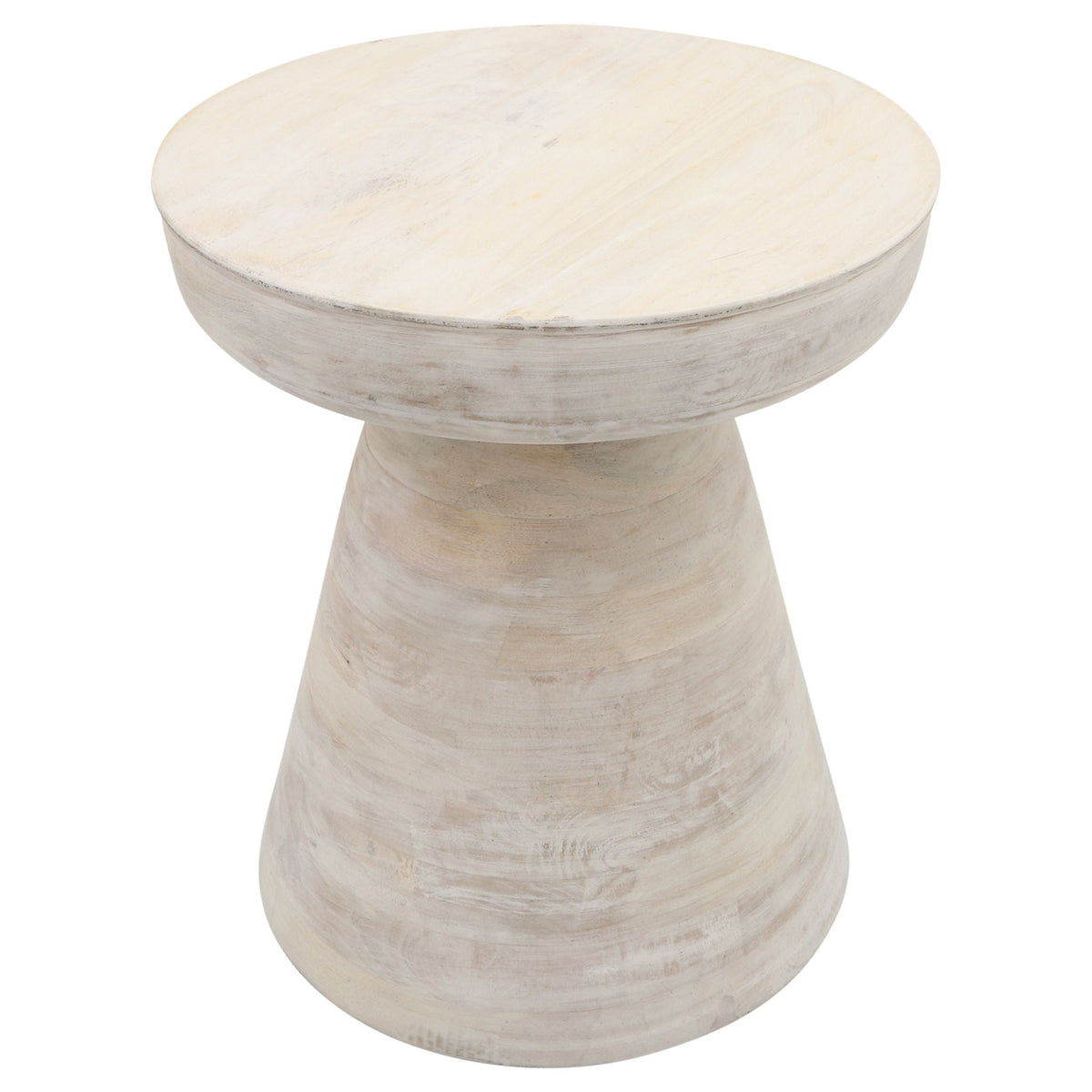 Wood Side Table 19" - White