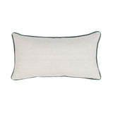 Transcendence - 14" x 26" NV Belcourt Floral Pillow - Floral Natural / Blue