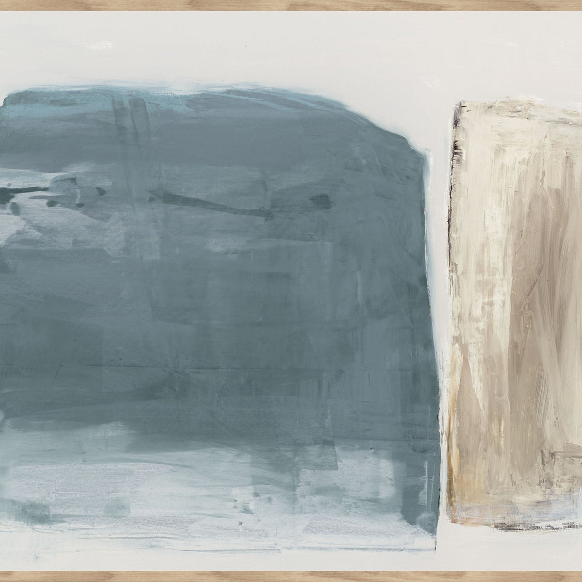 Saddie - 48" x 72" Painting By Buddy Whitlock - Blue / Beige