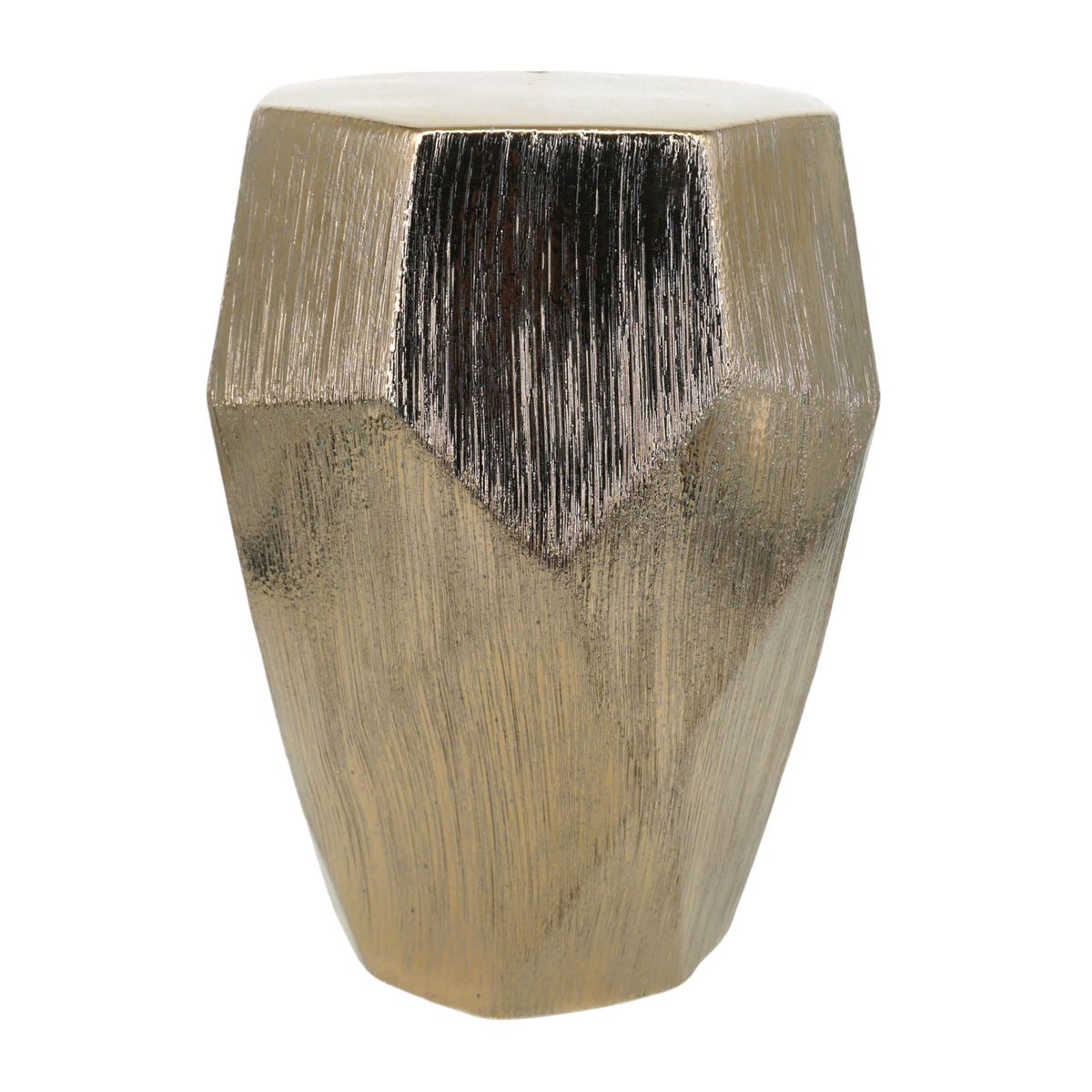 Tiziano Ceramic Garden Stool - Bronze