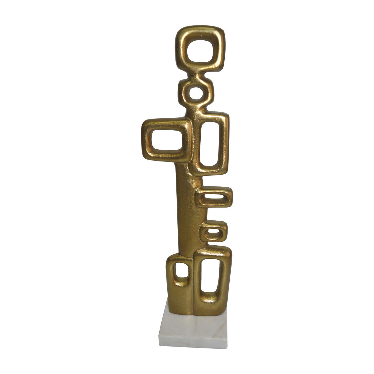 Metal 21" Abstract Table Deco - Gold