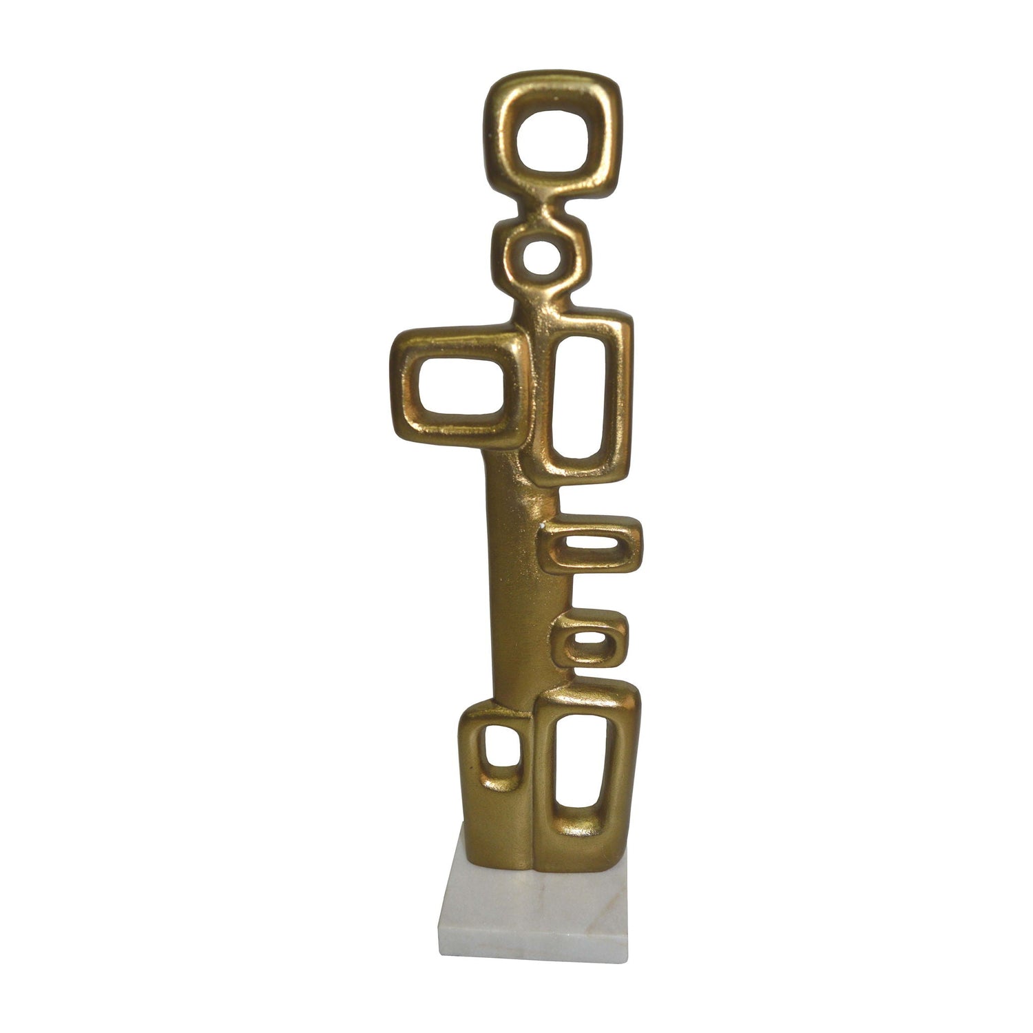 Metal 21" Abstract Table Deco - Gold