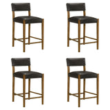 Bennet - Modern Wood Counter Height Kitchen Bar Stool