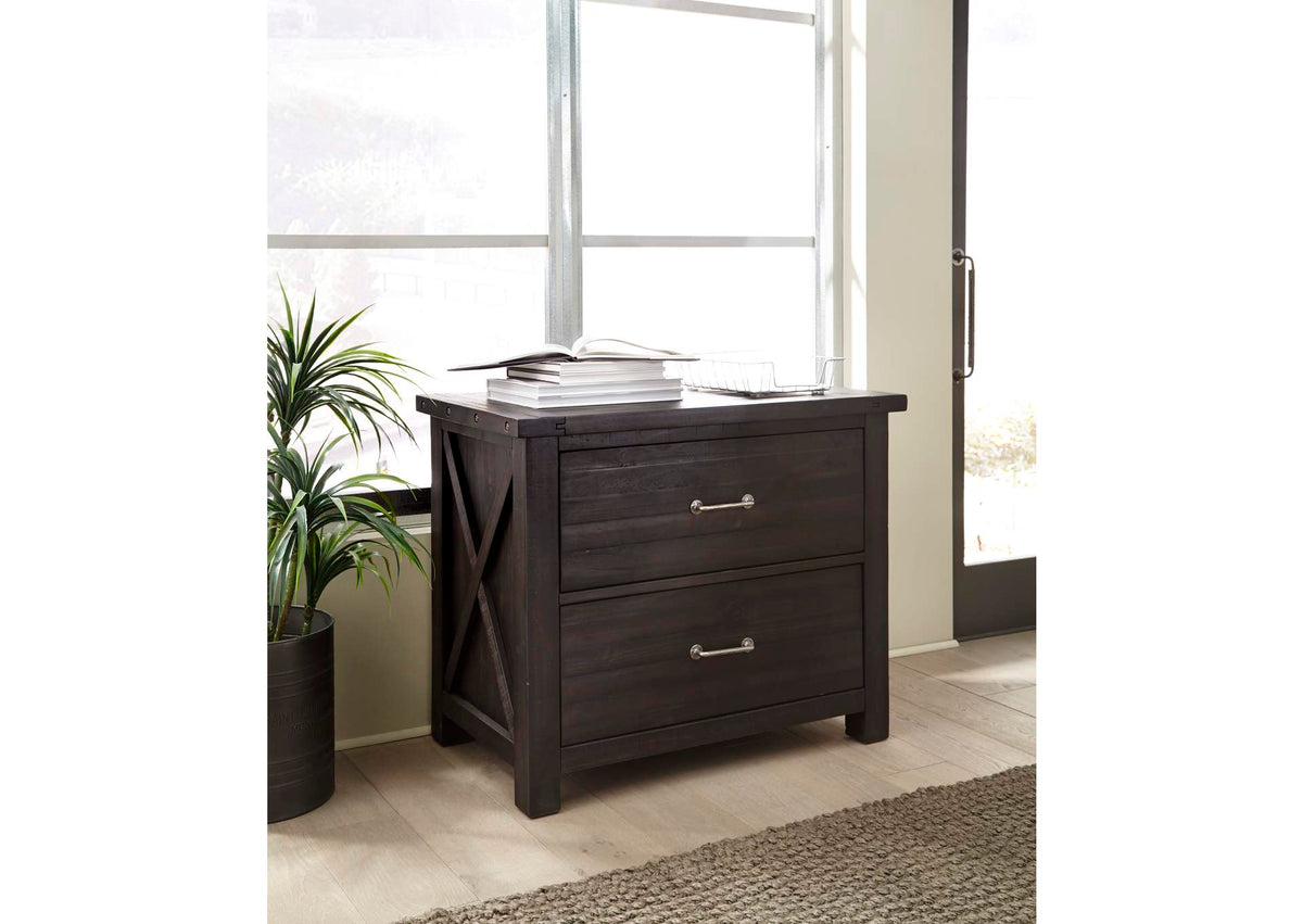 7YC918 Yosemite Solid Wood Lateral File Cabinet In Cafe
