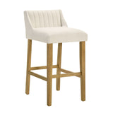 Fauna - Modern Transitional Wood Bar Height Kitchen Bar Stool