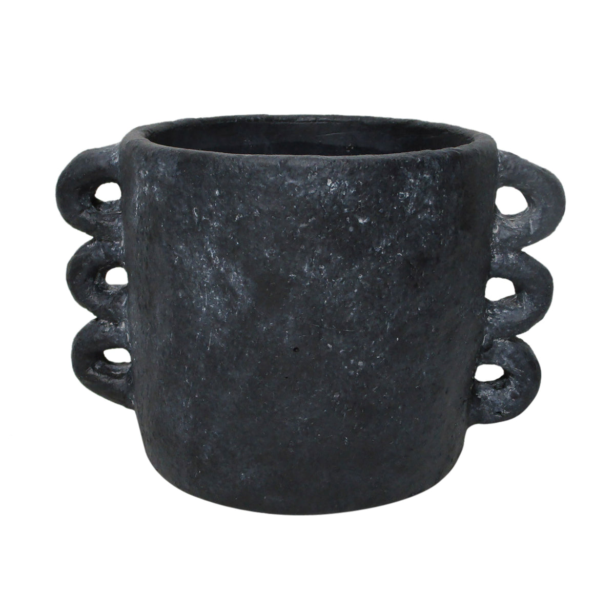 13" Arch Handle Planter - Black