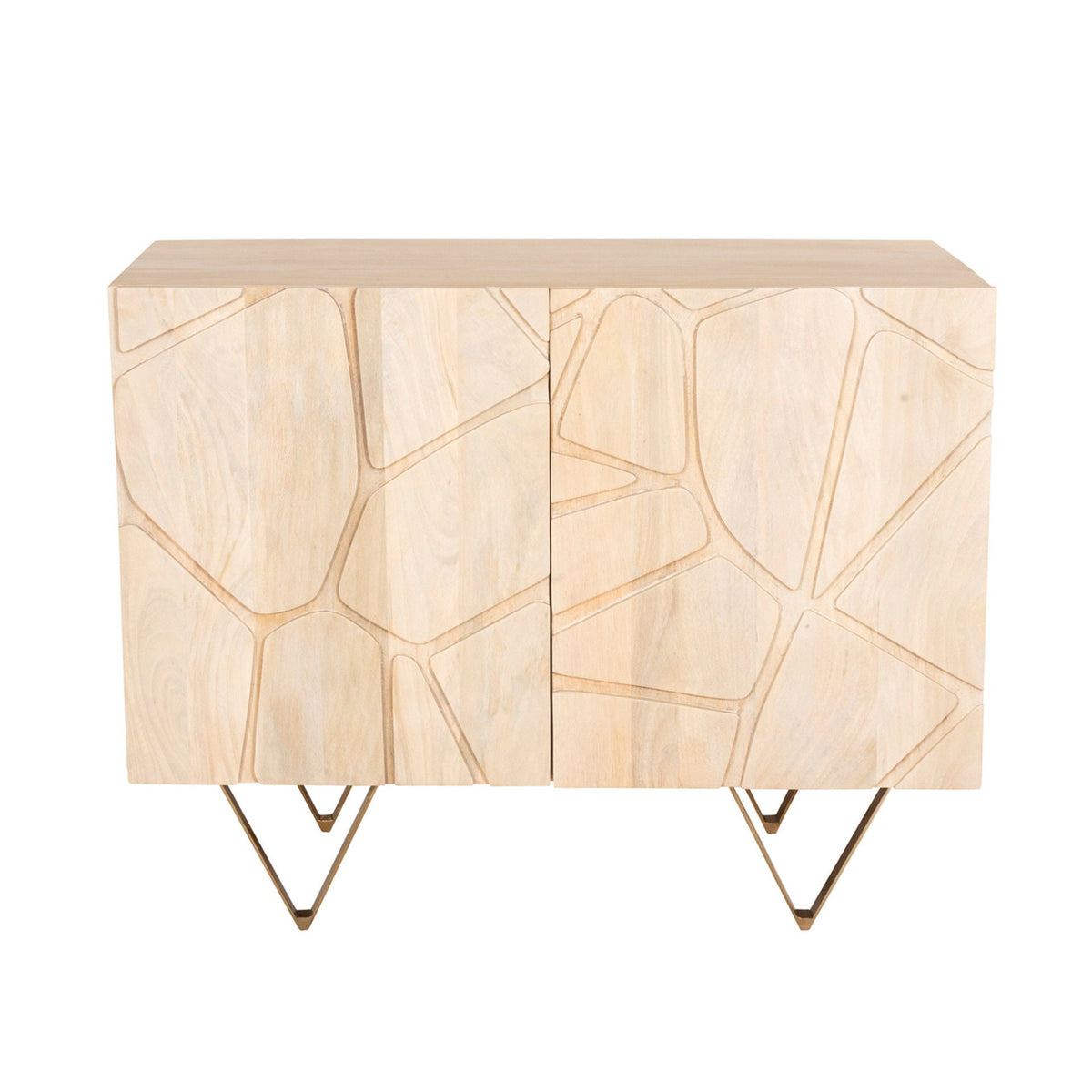Occento Wood Chest - Brown