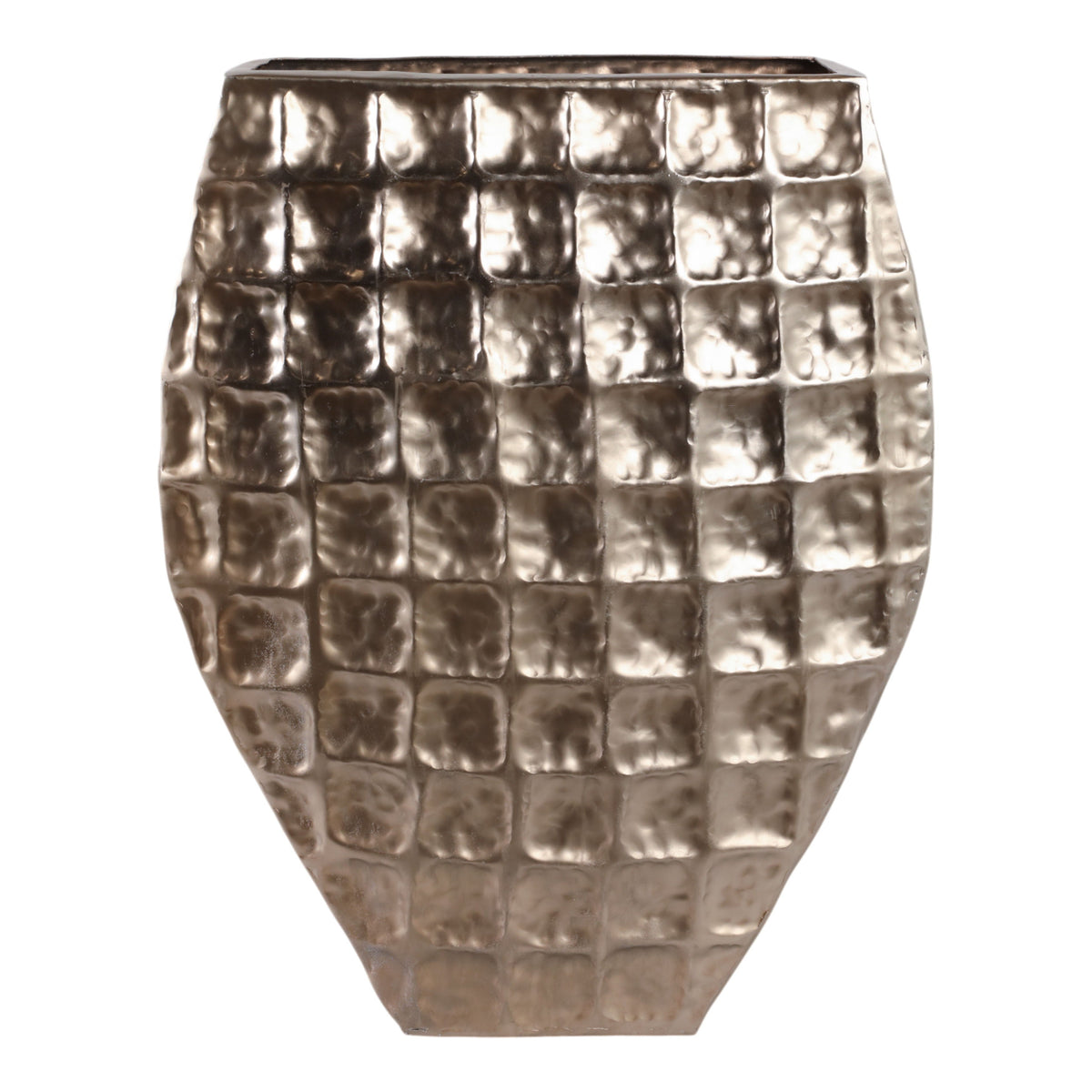 29" Metal Floor Planter - Gold