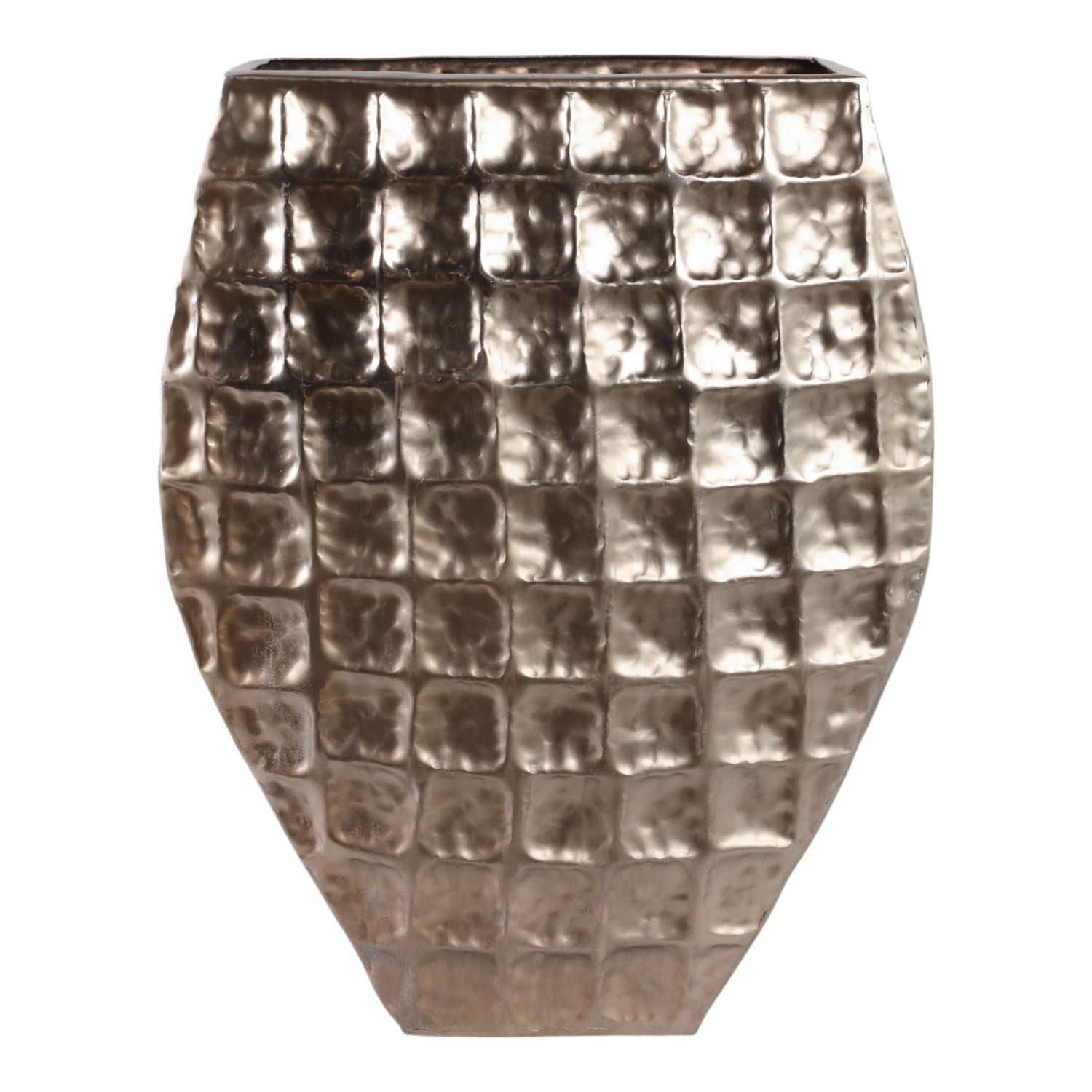 29" Metal Floor Planter - Gold