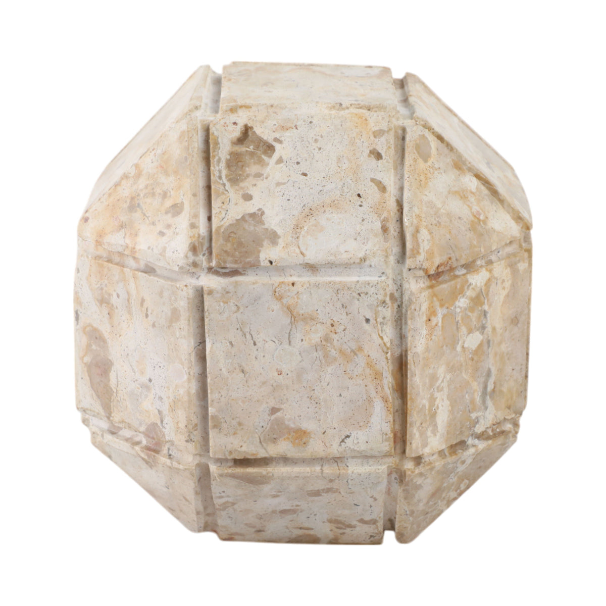Pompano Medium Marble Sphere - Beige