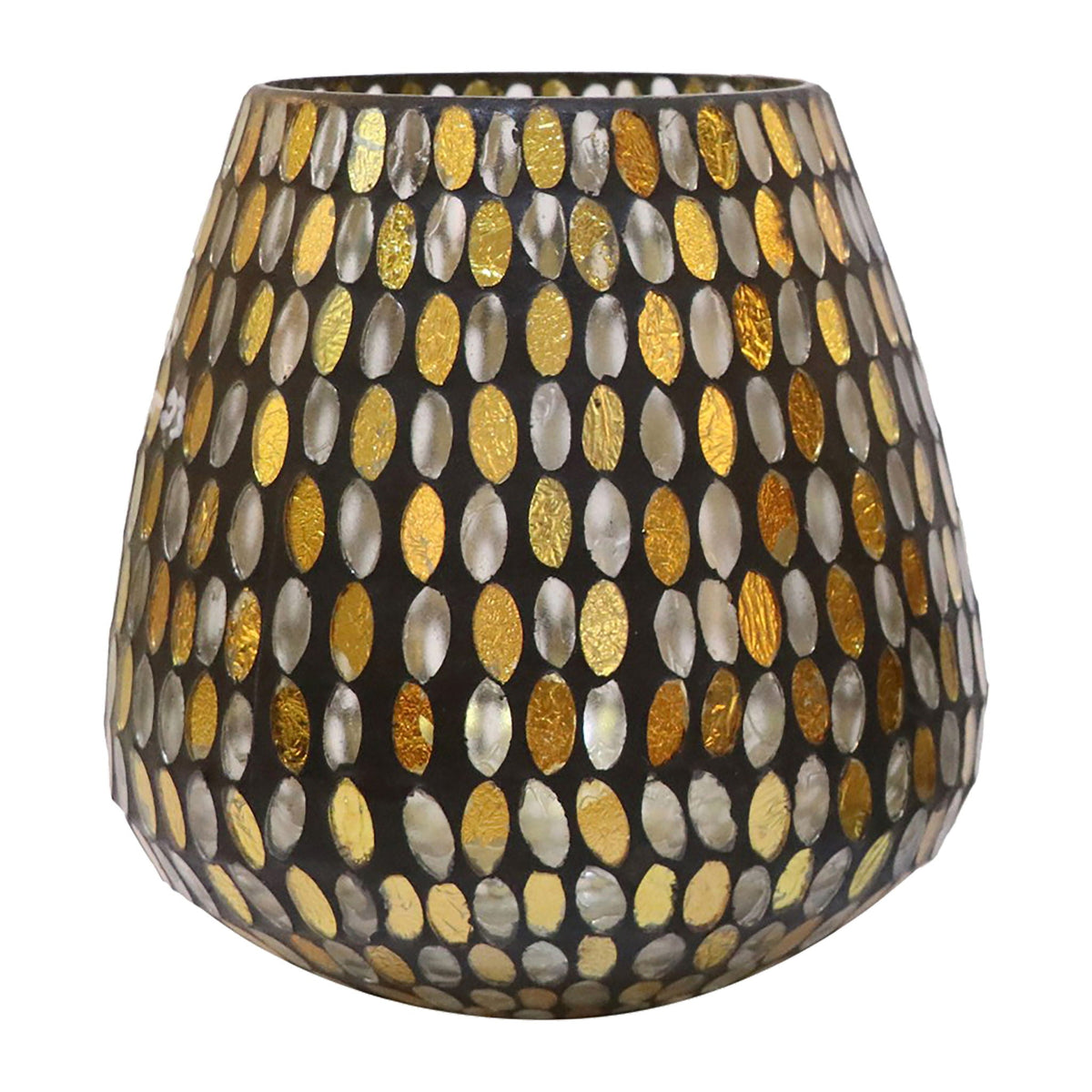 Glass Votive Holder 7" - Copper