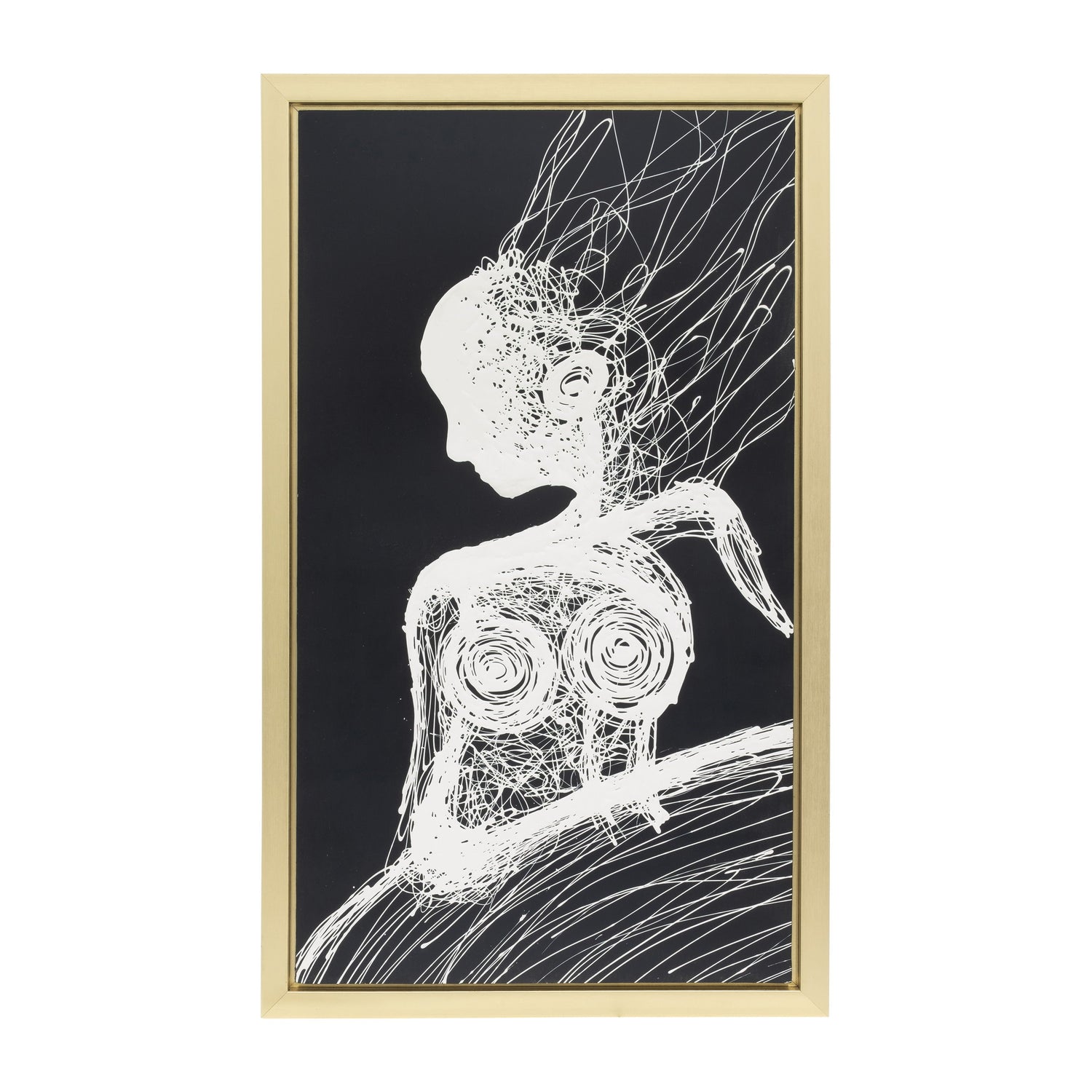Hand Painted Woman Soul - White / Black