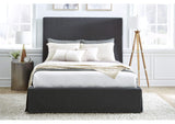 CBB3H53 Cheviot Upholsteredskirted Panel Bed In Iron