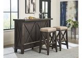 7YC963 Yosemite Solid Wood Bar Table In Cafe