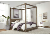 8D64F5 Melbourne Wood Canopy Bed In Dark Pine