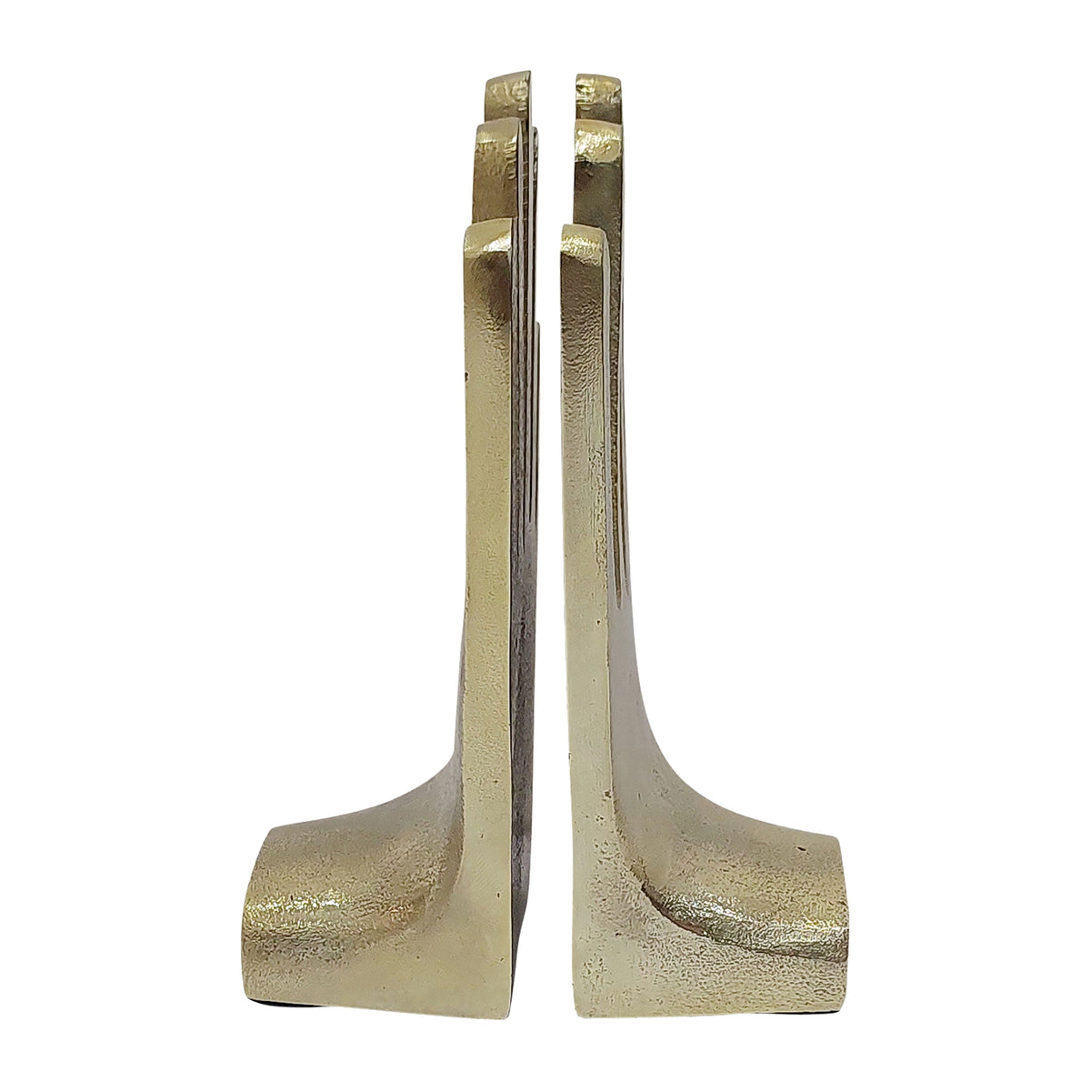 Metal 7" Hands Bookends (Set of 2) - Gold