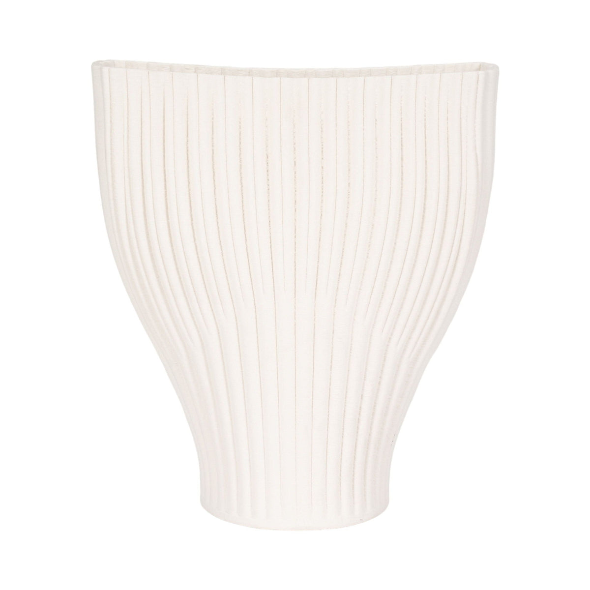 14" Bello 3D Printed Vase - Ivory / Beige