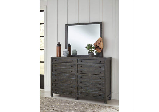 8TR982A Townsend Solid Wood Eight Drawer Dresser In Gunmetal (2024)