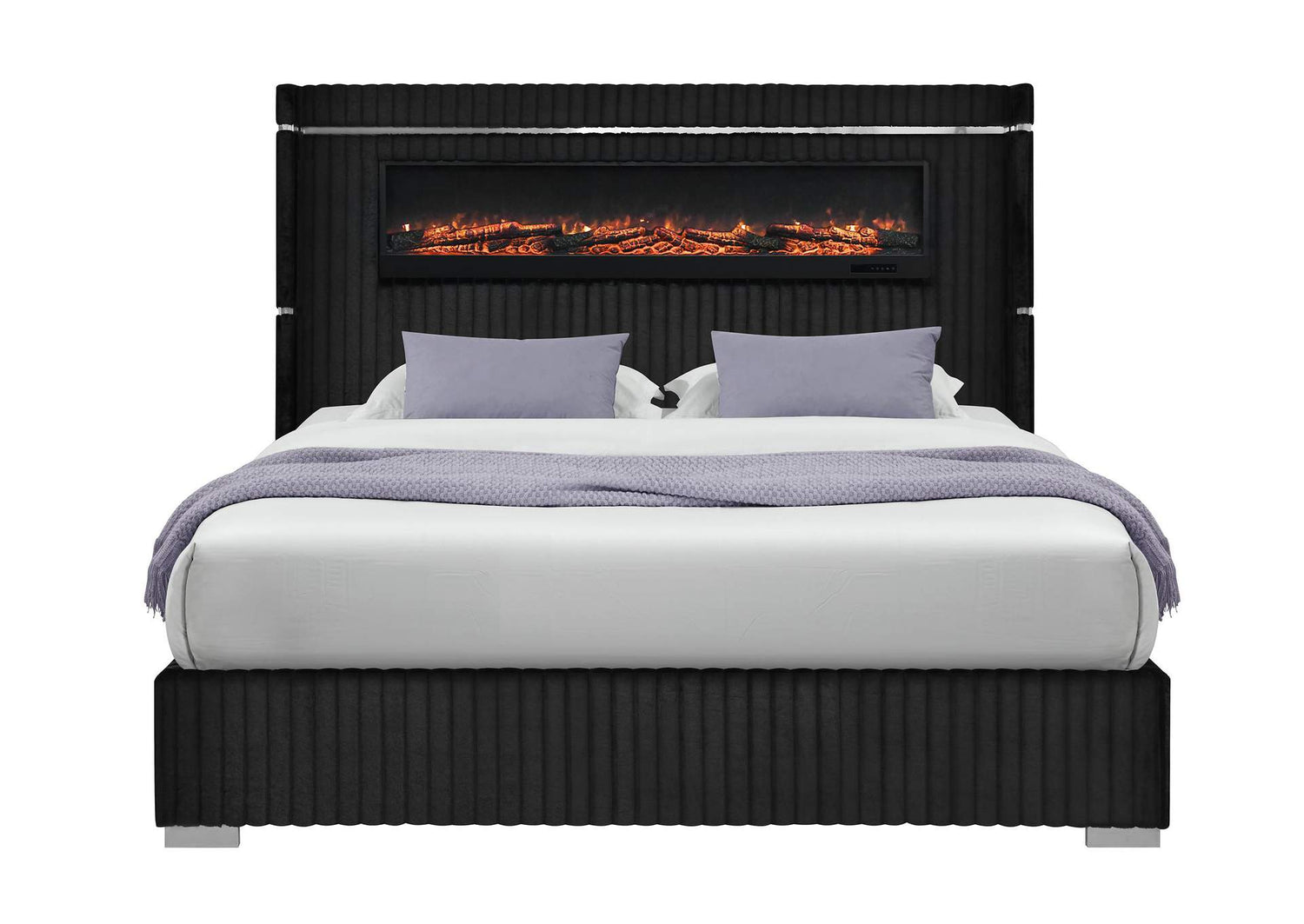 2215-BLACK-KB_QB_EARS-N 2215 BLACK KING BED QUEEN BED EARS