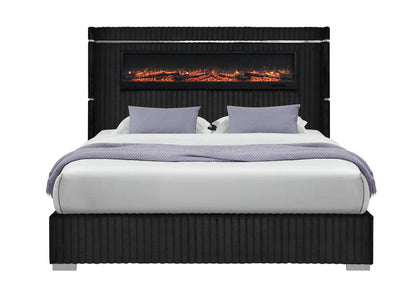 2215-BLACK-KB_QB_EARS-N 2215 BLACK KING BED QUEEN BED EARS