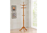 900759 Achelle 11 Hook Freestanding Coat Rack Hanger Golden Brown