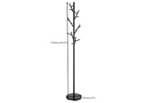 900897 Clover 18 Hook Freestanding Metal Coat Rack Hat Hanger Black