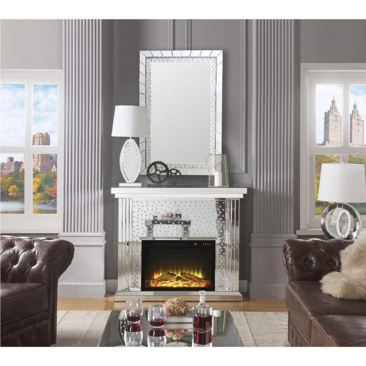 90204 Nysa Fireplace