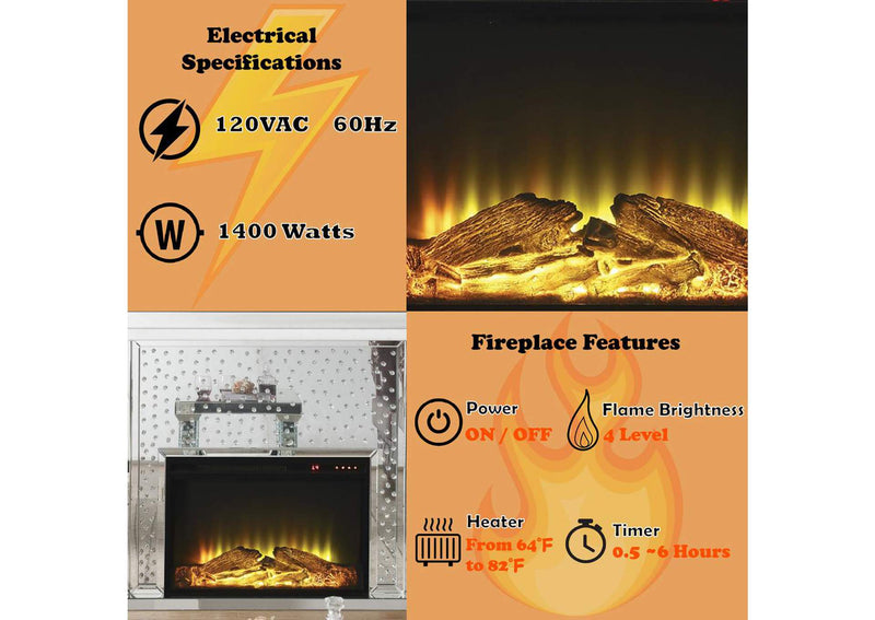 90204 Nysa Fireplace