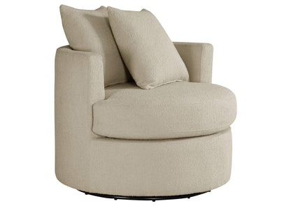 902274 Debbie Upholstered Swivel Accent Chair Camel