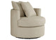 902274 Debbie Upholstered Swivel Accent Chair Camel