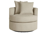 902274 Debbie Upholstered Swivel Accent Chair Camel