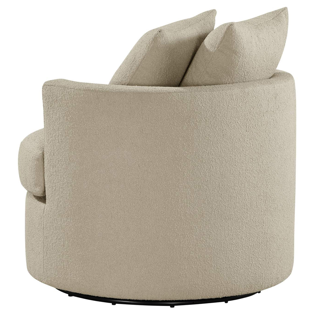 902274 Debbie Upholstered Swivel Accent Chair Camel