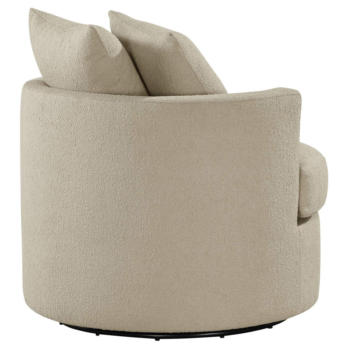 902274 Debbie Upholstered Swivel Accent Chair Camel