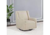 902453 Serra Boucle Upholstered Swivel Glider Sandy Beige